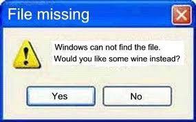 Windows Error - Wine Message