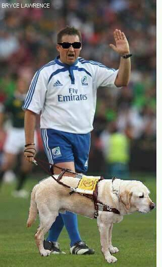 Bryce Lawrence and his Guide Dog