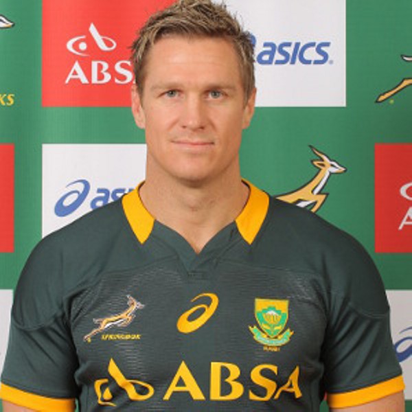 Jean de Villiers in the new ASICS Springbok Jersey, launched 24 April 2014