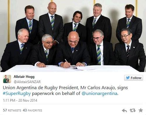 Argentina signs for Super Rugby