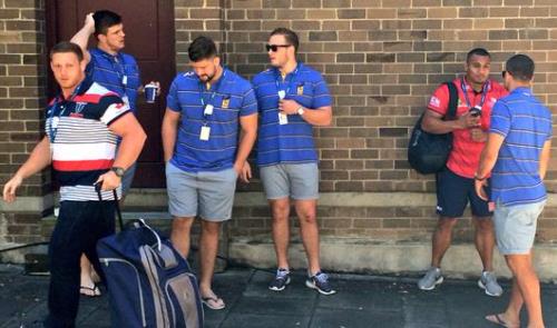 Players arriving for RUPA camp