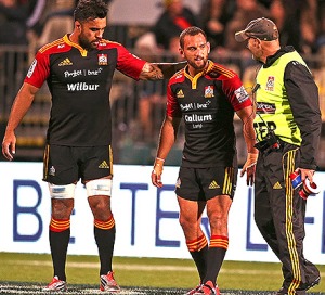 Aaron Cruden, injured on the weekend and out for the season