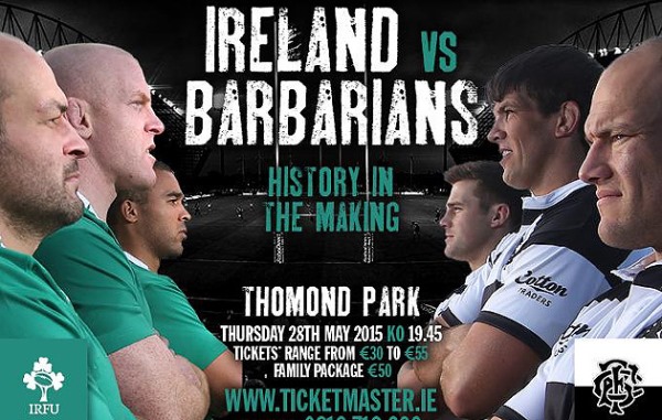Barbarians vs Ireland 2015
