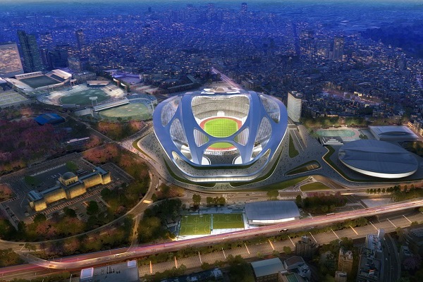 Image of the New National Stadium in Tokyo, which will now not be built.