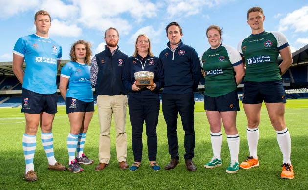 University of St Andrews (in blue) face University of Edinburgh (in green) today