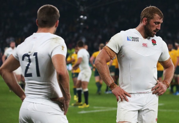 England captain Chris Robshaw looking dejected