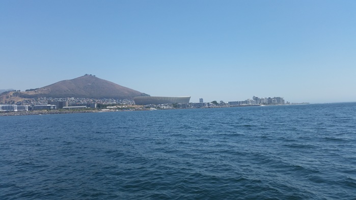 View of Cape Town Stadium from the Peroni Yaght